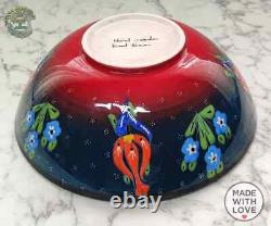12 Handmade Large Ceramic Bowl Pasta Cereal Salad Fruit Soup Serving Bowl