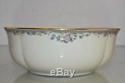 $258 NEW in BOX Lenox SPRING VISTA Serving Bowl Ivory w Gold Flowers