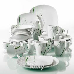 40pc Dinner Set Dinnerware Crockery Serving Dining for 8 Plates Bowl Egg Cup New