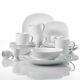 40pcs Dinner Set Porcelain Crockery Dining Service for 8 Plates Bowls Dinnerware