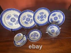 48 Piece Spode Fitzhugh Blue & White Pottery /Porcelain Dinner Service