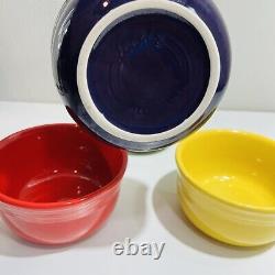 4 Fiesta Gusto Bowl multicolor green red purple yellow Kitchen Dining ware
