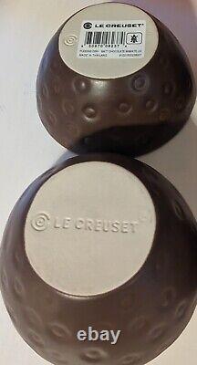 4 Le Creuset Limited Edition Christmas Pudding Stoneware Lidded Bowls