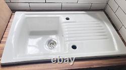 500x860 Evia 1.0 Bowl Reversible Ceramic sink and drainer