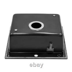 550x490mm Inset/Undermount Kitchen Sink Quartz Stone Single Bowl withDrainer Kit