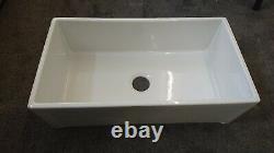 760x460x260mm No Overflow Single Bowl Belfast Style Ceramic Kitchen Sink
