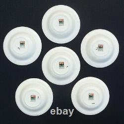 A Rare SET of 6 Six SUSIE COOPER Art Deco Bowls in the CUBIST Pattern 1928-1931