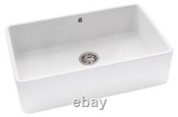Abode AW1020 Provincial 1.0 Bowl White Ceramic Sink 795mm