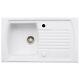 Abode Milford 1.0 Bowl Ceramic Kitchen Sink With Reversible Drainer 860mm L x 50