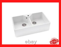Abode Provincial 2.0 Bowl Belfast Style White AW1021 Ceramic Sink 794mm