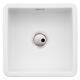 Abode Sandon 1.0 Bowl Ceramic Kitchen Sink 460mm L x 460mm W White
