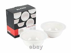 Alessi La Bella Porcelain Cereal, Soup, Dessert Bowls, 16 cm, Sets of 2, 4, 6, 8