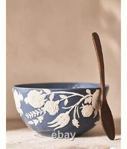 Anthropologie Turkuaz Kitchen Posy Ceramic Serving Bowl Salad Bowl