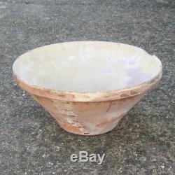 Antique French Country Kitchen Bowl Terra Cotta Dish Pottery Grésale Cassoulet