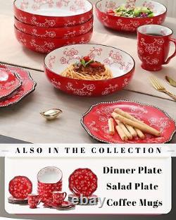 Artisanal Ceramic Pasta Bowls 40 Ounces Pasta Serving Bowls Set of 6 Gift