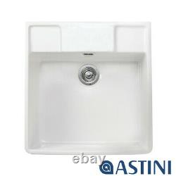 Astini Belfast 590 1.0 Bowl White Ceramic Kitchen Sink Grade C Item