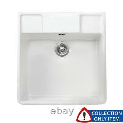 Astini Belfast 590 1.0 Bowl White Ceramic Kitchen Sink Graded Refurbished