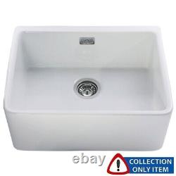 Astini Belfast 600 1.0 Bowl White Ceramic Kitchen Sink