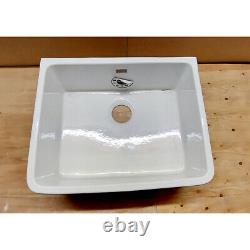 Astini Belfast 600 1.0 Bowl White Ceramic Kitchen Sink