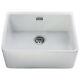 Astini Belfast 600 1.0 Bowl White Ceramic Kitchen Sink & Chrome Waste