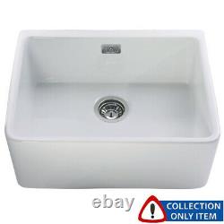 Astini Belfast 600 1.0 Bowl White Ceramic Kitchen Sink Grade A