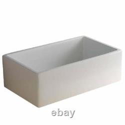 Astini Belgrave 760 1.0 Bowl White Ceramic Kitchen Sink & Bronze Waste