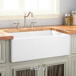 Astini Belgrave 760 1.0 Bowl White Ceramic Kitchen Sink & Copper Waste
