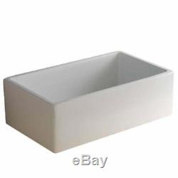 Astini Belgrave 760 1.0 Bowl White Ceramic Kitchen Sink & Gold Waste