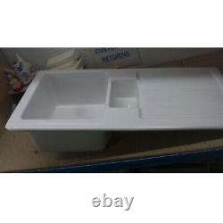 Astini Canterbury 150 1.5 Bowl Gloss White Ceramic Kitchen Sink