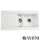 Astini Desire 150 1.5 Bowl Gloss White Ceramic Kitchen Sink & Waste