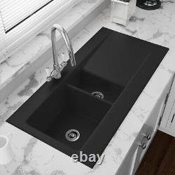 Astini Desire 150 1.5 Bowl Matt Black Ceramic Kitchen Sink