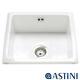 Astini Hampton 100 1.0 Bowl White Ceramic Undermount/Inset Kitchen Sink & Waste