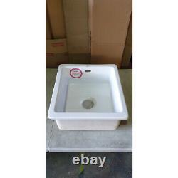 Astini Hampton 1.0 Bowl White Ceramic Undermount/Inset Kitchen Sink Grade B