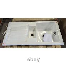 Astini Rustique 150 1.5 Bowl White Ceramic Kitchen Sink