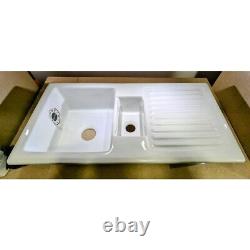 Astini Rustique 150 1.5 Bowl White Ceramic Kitchen Sink