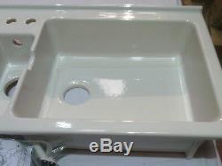 Astracast Jersey 1.5 Bowl Left Hand Drainer Kitchen Sink White Ceramic GRADED