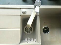 BLANCO kitchen sink, one & half bowls with mixer tap & waste disposal unit