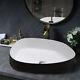 Bathroom Cloakroom Irregular Hand Wash Basin Sink Tabletop Ceramic Bowl with Waste