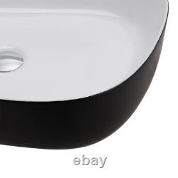 Bathroom Cloakroom Irregular Hand Wash Basin Sink Tabletop Ceramic Bowl with Waste