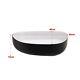 Bathroom Wash Basin Sink Round Oval Rectangle Countertop Ceramic Bowl & Waste