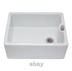 Belfast 100 1.0 Bowl Ceramic Kitchen Sink White (SINK ONLY)