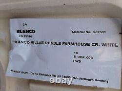 Blanco Belfast Villae Farmhouse Double Bowl White Ceramic Kitchen Sink 525164