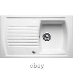 Blanco Setura 5s Single Bowl White Ceramic Inset Sink, Reversible Ref Bl520520