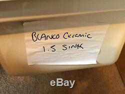 Blanco Setura 6A 1.5 Bowl Ceramic Crystal White Reversible Inset Sink +waste etc