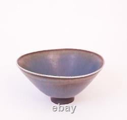 Blue Ceramic Bowl Carl-Harry Stålhane Rörstrand Mid 20th Century