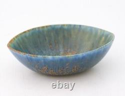 Blue Ceramic Bowl Carl-Harry Stålhane Rörstrand Mid 20th Century