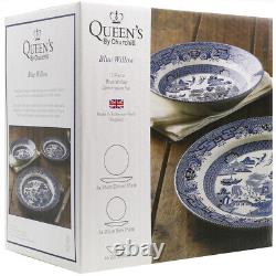 Blue Willow Mint 12-Piece Dinner Set