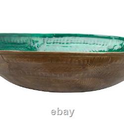 Bowl Brass Ceramic Dipped Dish Home Decor Kitchen Aztec Style Gifts Accessories