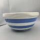 Bowl Mixing Cornish Kitchen 10 Vintage TG Green White Blue Stripes Ceramic