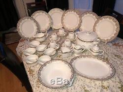 Brand New Ceramic Dinner Set With Bowls Spoons Tea Cup Plates